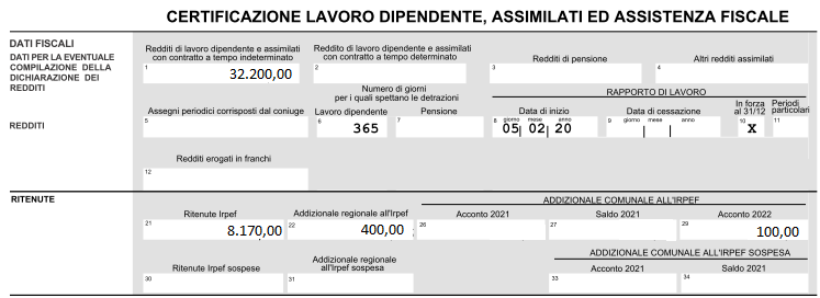 RAL dalla CU: come si legge? 4 leggere RAL dalla CU